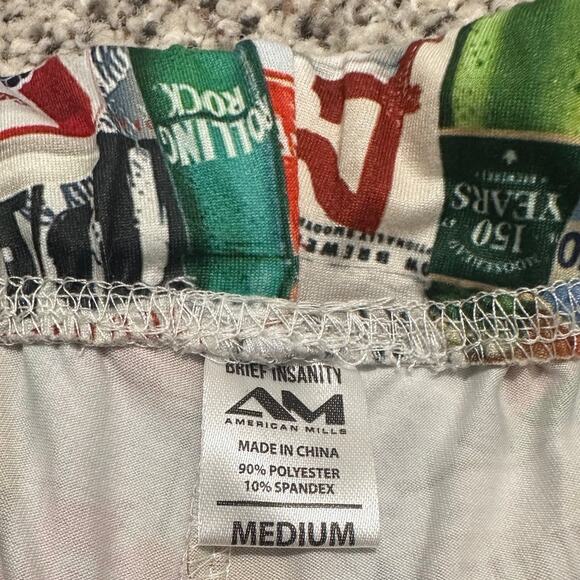 NWT Brief Insanity The Beers of America Men's Lounge Pants, size M - Picture 2 of 10